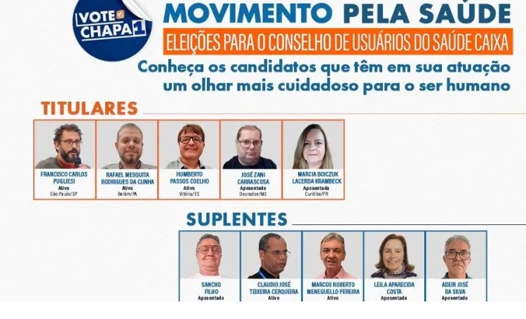 2023 chapa 1 saude caixa 14e20