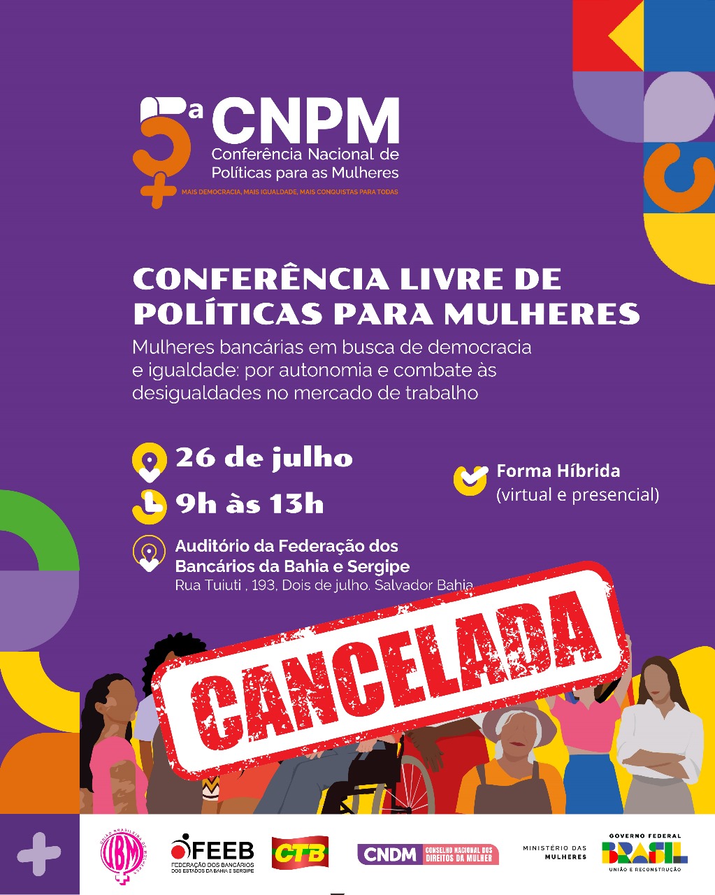 conferencia livre mulheres cancelada 1c5d3