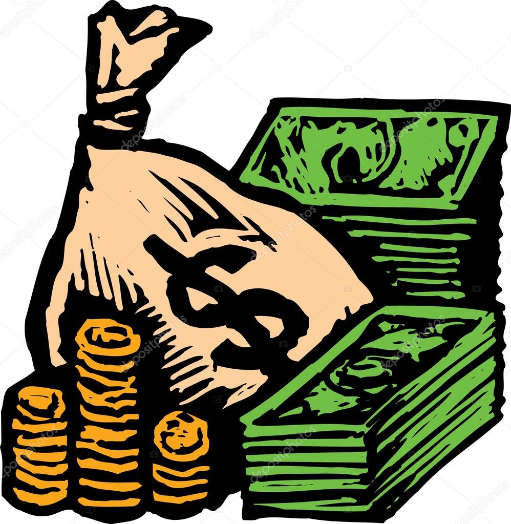 depositphotos 29467113 stock illustration woodcut illustration of cash a25c1