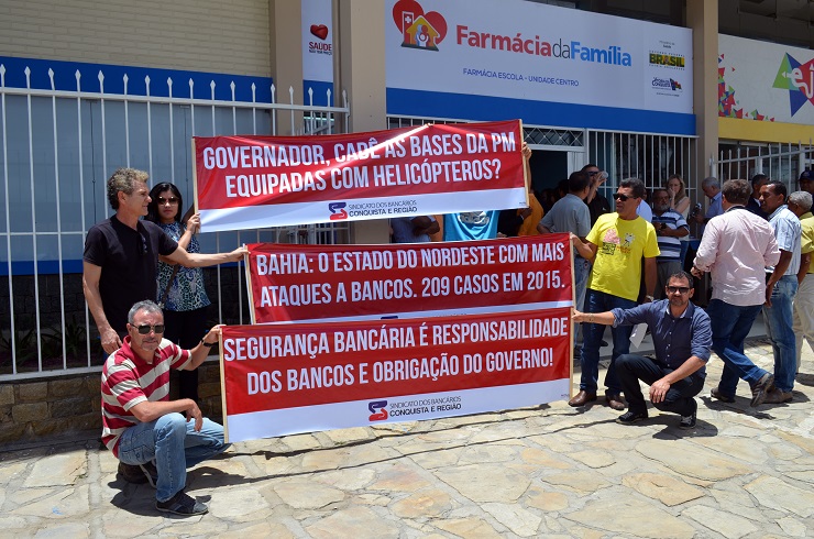 manifestação por segurnaça em VCR