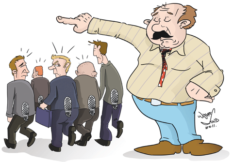 Demissão - charge