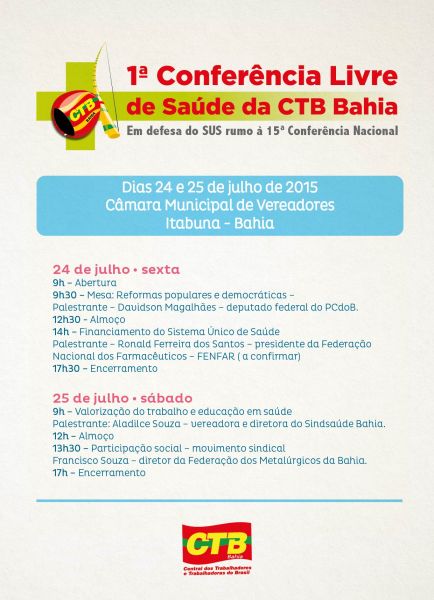 Conferencia Livre de Saude da CTB Bahia