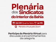 Nesta quinta tem plenária dos sindicatos do interior da Bahia 2.9 plenaria interior 2 97afa