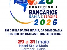 Encontros por bancos serão junto com a 28ª Conferência Bahia e Sergipe 28 conf bahia e sergipe c4044