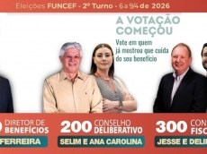 Começou o segundo turno das eleições na Funcef 2 turno eleicao funcef 2026 1b1b8