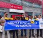 Sindicato e Federação protestam contra o fechamento do Santander da Calçada 5.3 ato santander calcada 32494